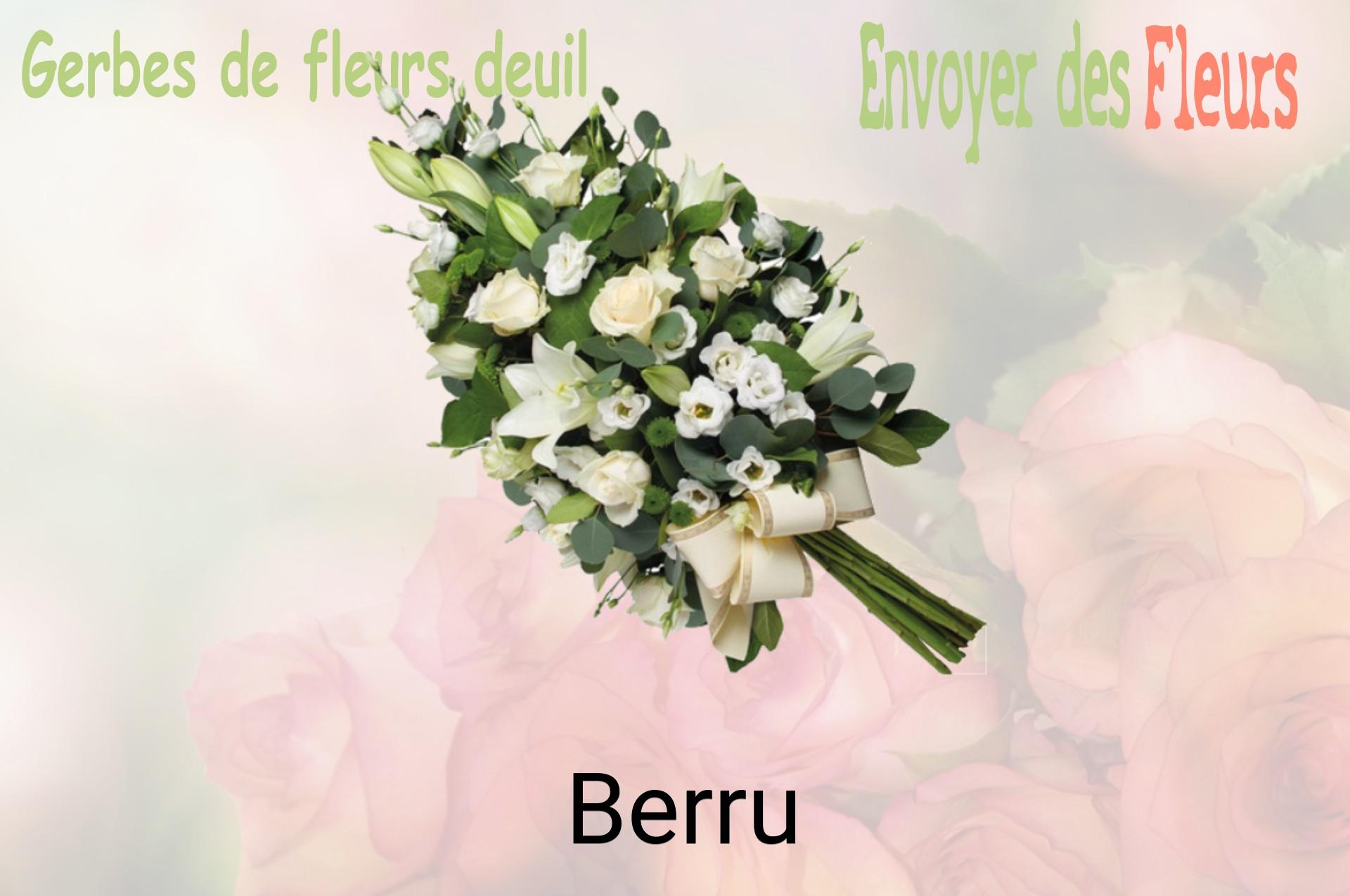 Gerbe de fleurs de deuil livrée à Berru
